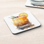 WATERVERF VAN WHISKEY SOUR BIER ONDERZETTER (Linkerzijde)