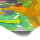 Waterverf van wijndruiven poster (Hoek)