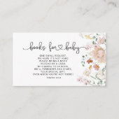 Waterverf van wildbloemboeken voor baby informatiekaartje (Voorkant)