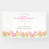 Waterverf van wilde Baby showers Spandoek (Horizontaal)