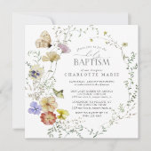 Waterverf van wilde bloem kaart (Voorkant)