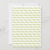 Waterverf van wilde bloemen - Birthday Party Kaart (Achterkant)