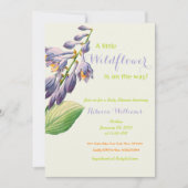 Waterverf van wilde bloemen Floral Garden Baby sho Kaart (Voorkant)