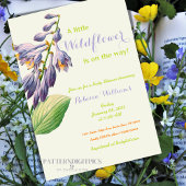 Waterverf van wilde bloemen Floral Garden Baby sho Kaart
