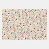 Waterverf van wilde bloemen inpakpapier vel (Voorkant)