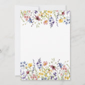 Waterverf van wilde bloemen kaart (Achterkant)