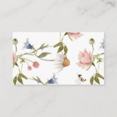 Waterverf van wilde bloemen Luier Raffle Enclosur Informatiekaartje (Achterkant)