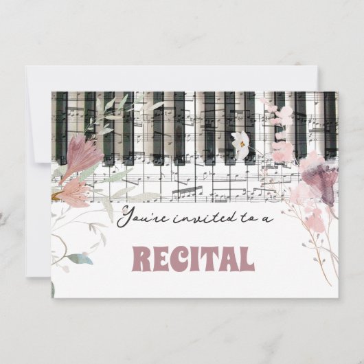 waterverf van wilde bloemen overweging kaart (Voorkant)