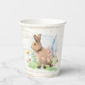 Waterverf van wilde bloemen paasbroodrooster papieren bekers (Achterkant)