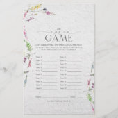 Waterverf van wilde bloemen Vloeibaar Vrijgezellen (Voorkant)