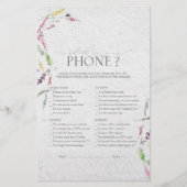 Waterverf van wilde bloemen Vloeibaar Vrijgezellen (Voorkant)