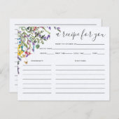 Waterverf van wilde bloemen Vrijgezellenfeest Reci (Voorkant / Achterkant)