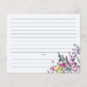 Waterverf van wilde bloemen Vrijgezellenfeest Reci (Achterkant)