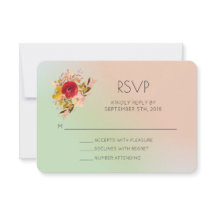 Waterverf van wilde bloemen Weddenschap RSVP