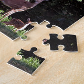 Waterverf van wilde dieren legpuzzel (Zijkant)