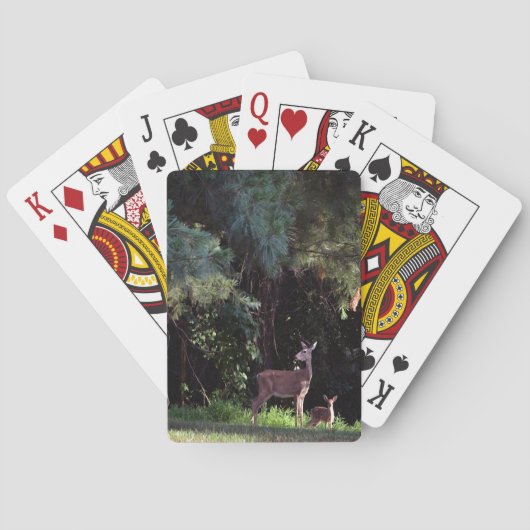 Waterverf van wilde dieren pokerkaarten (Achterkant)