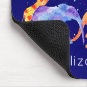 Waterverf van wilde dierenkorven muismat (Hoek)