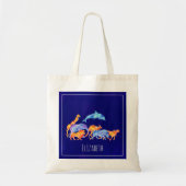 Waterverf van wilde dierenkorven tote bag (Voorkant)