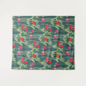 Waterverf van wilde klaprozen wandkleed (Voorkant (horizontaal))