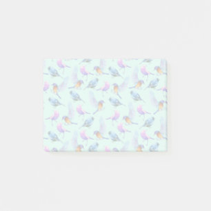 Waterverf van wilde vogels post-it® notes