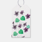 Waterverf van wildViolet charmeren Cadeaulabel (Voorkant)