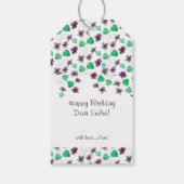 Waterverf van wildViolet charmeren Cadeaulabel (Achterkant)