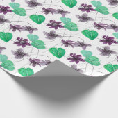Waterverf van wildViolet charmeren Cadeaupapier (Hoek)