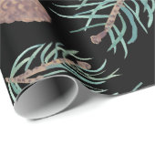 Waterverf van winterpijn en bessen botanische patr cadeaupapier (Rol Hoek)