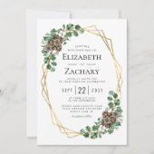 Waterverf van winterweddenschappen kaart (Voorkant)