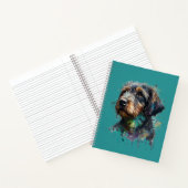 Waterverf van Wirehaire Dachshund Kunst Notitieboek (Binnen)