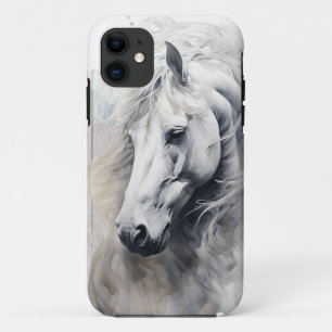 Waterverf van witte paarden Case-Mate iPhone case