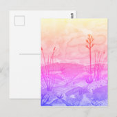 Waterverf van woestijn Dreams New Mexico Sunset Briefkaart (Voorkant / Achterkant)