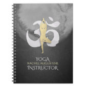 Waterverf van Yoga Instructor Meditation Pose OM S Notitieboek (Voorkant)