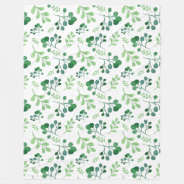 Waterverf van zacht groen fleece deken