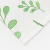 Waterverf van zacht groen fleece deken (Hoek)