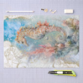 Waterverf van zee Horse Shell Tissuepapier (Craft)