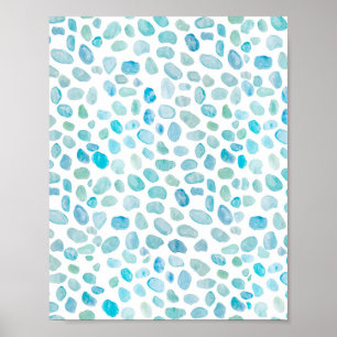 Waterverf van zeeen  poster