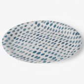 Waterverf van zeeglas papieren bordje (Gekanteld)