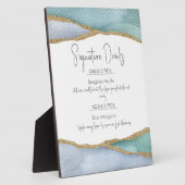 Waterverf van zeeglazen Drinken Bindbord Fotoplaat (Zijkant)