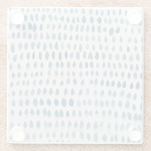 Waterverf van zeeglazen Kustschilderij Glazen Onderzetter (Achterkant)