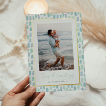 Waterverf van zeeglazen | Moderne minimale kustfot