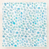 Waterverf van zeeglazen Onderzetter van aaneengeli (Voorkant)