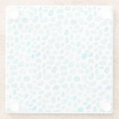 Waterverf van zeeglazen Onderzetter van aaneengeli (Achterkant)