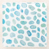 Waterverf van zeeglazen Onderzetter van aaneengeli (Voorkant)