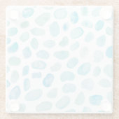 Waterverf van zeeglazen Onderzetter van aaneengeli (Achterkant)