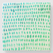 Waterverf van zeeglazen Onderzetter van marmer (Voorkant)