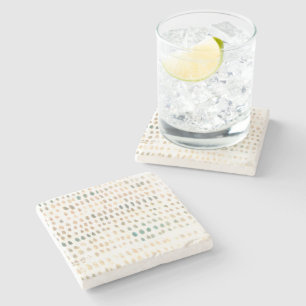 Waterverf van zeeglazen Onderzetter van marmer