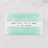 Waterverf van zeeglazen Witte streep Visitekaartje (Voorkant)