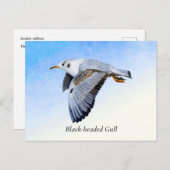 Waterverf van zeemleder briefkaart (Voorkant / Achterkant)