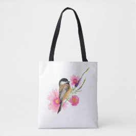 Waterverf van zoete kippen tote bag